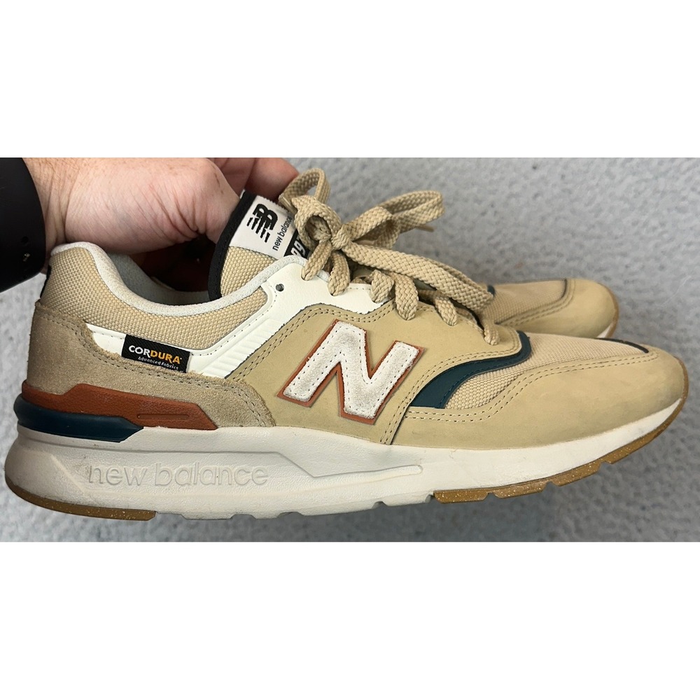 New Balance Shoes Mens 8 997H Tan Beige Cordura Sneaker Lace Up Low Top CM997HLS